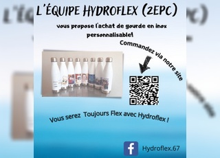 Vignette de l'affiche de la vente des gourdes hydroflex par des élèves du lycée des métiers Philippe-Charles Goulden de Bischwiller