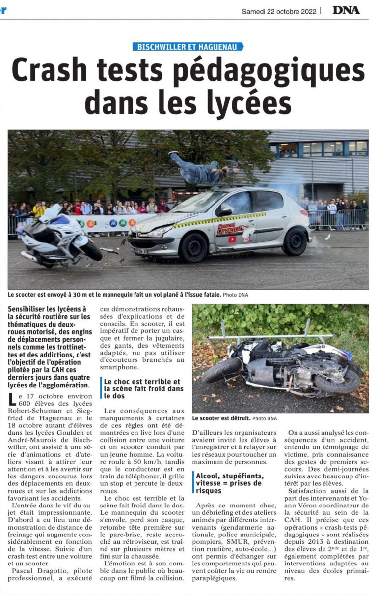 Article DNA. Crash test