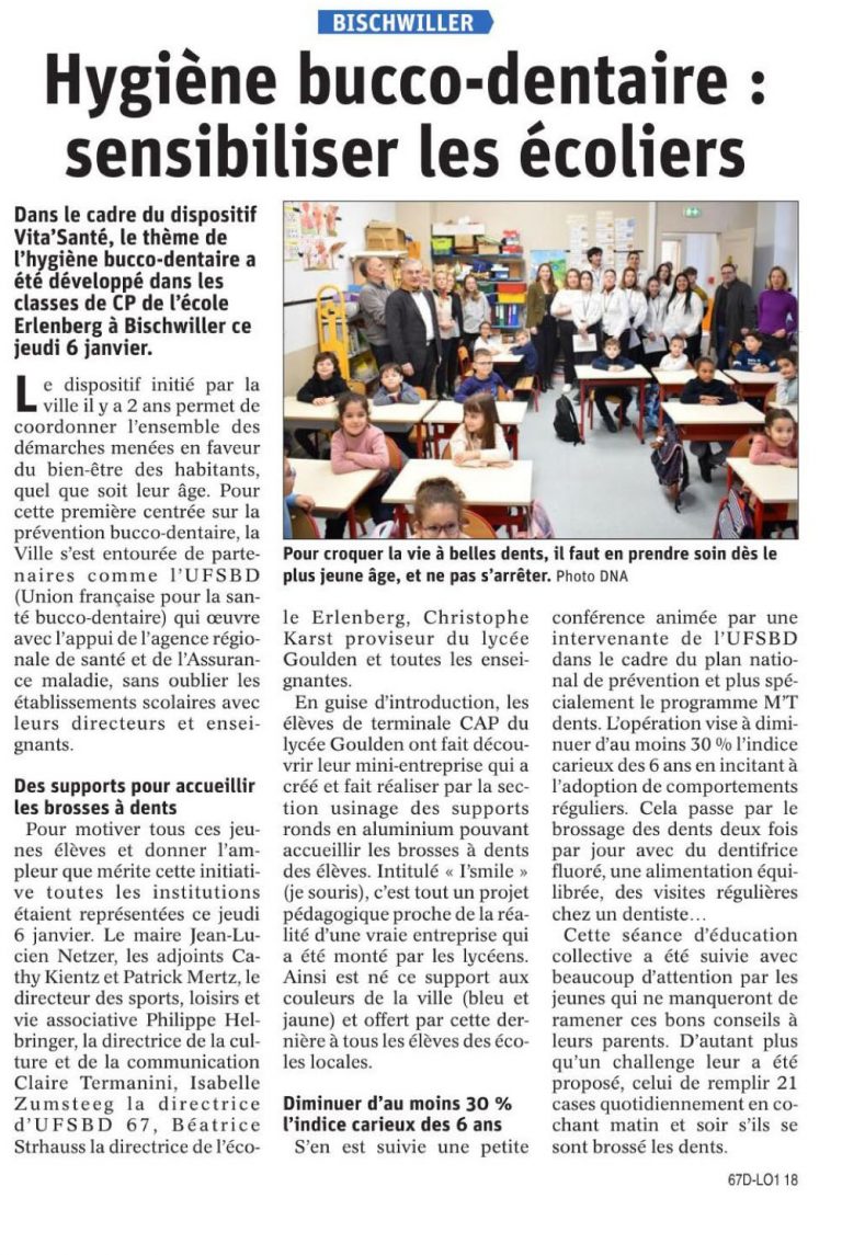 Article DNA. Mini-entreprise des Terminale CAP EPC