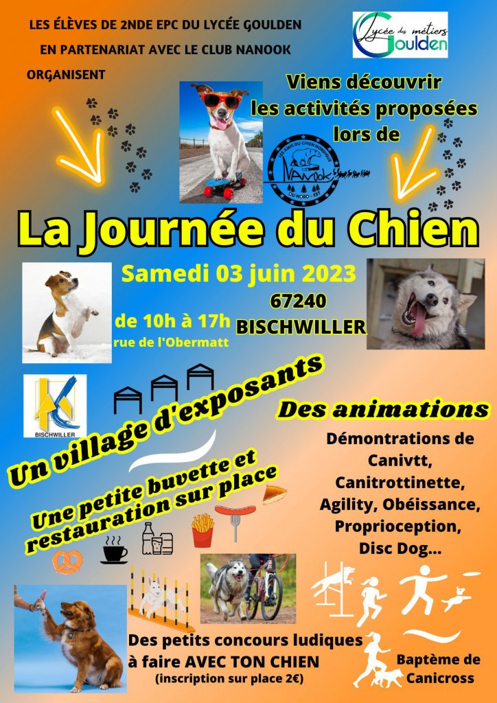 03 juin 2023 : Journée du chien