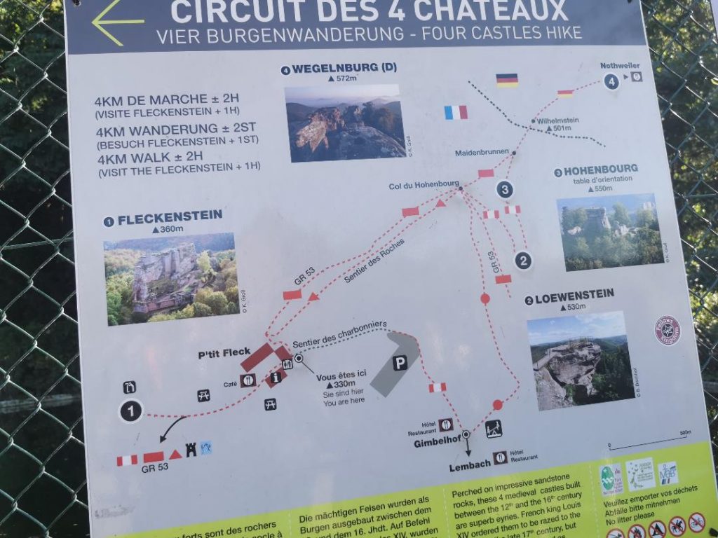 Le circuit des 4 châteaux
