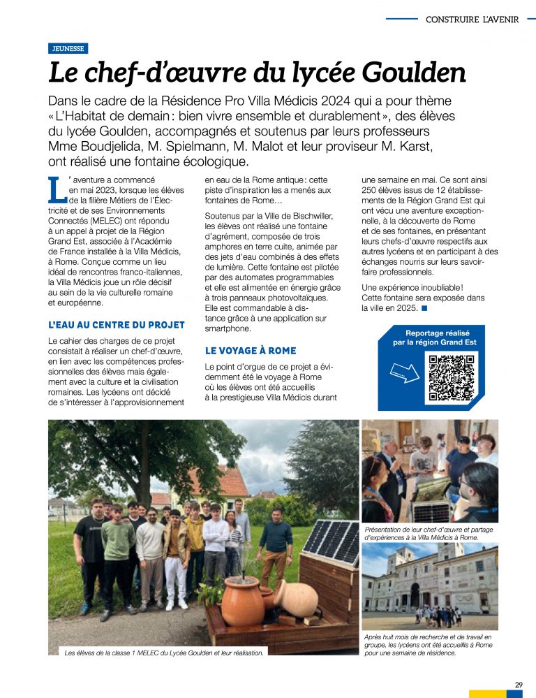 Article paru dans la revue en'Vie d'octobre 2024