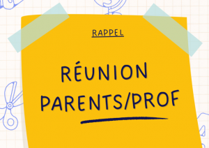 Réunion parents-professeurs